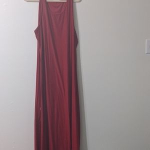 Cute, long red dress